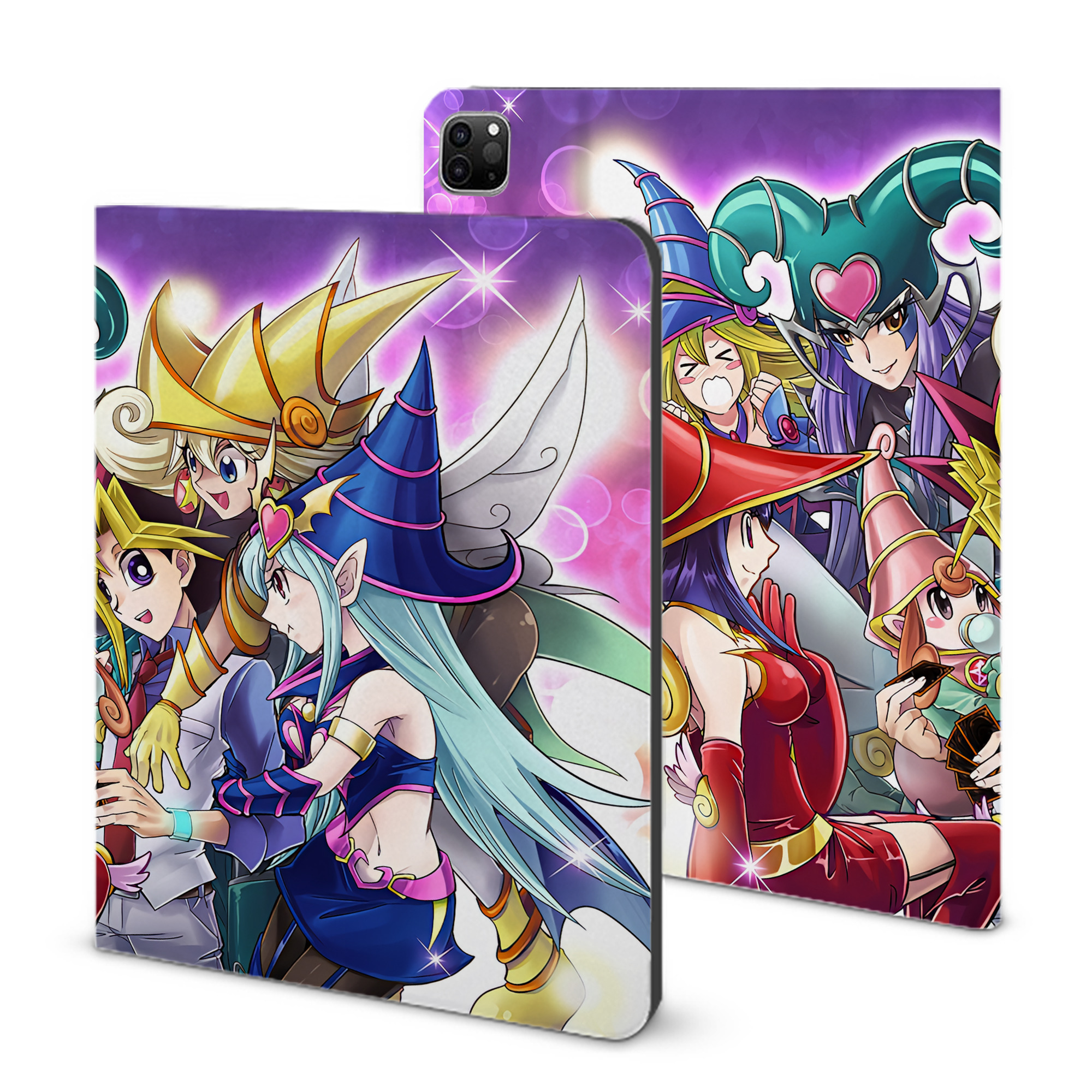 （画像用） 遊☆戯☆王 Yu-Gi-Oh! IPad ケース ブック型 PUレザー TPU 耐衝撃 軽量 薄型 ペン収納なし 全面保護 IPad 各モデル対応
